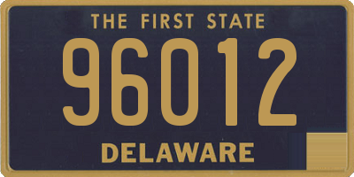 DE license plate 96012