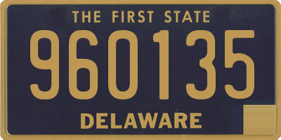 DE license plate 960135