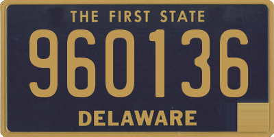 DE license plate 960136