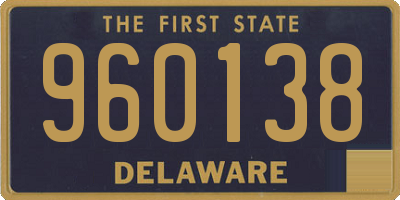 DE license plate 960138