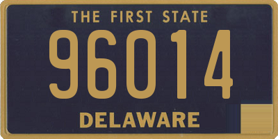 DE license plate 96014