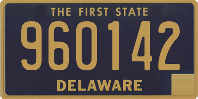 DE license plate 960142