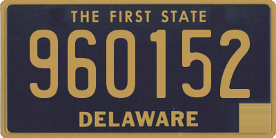 DE license plate 960152