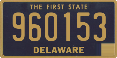DE license plate 960153