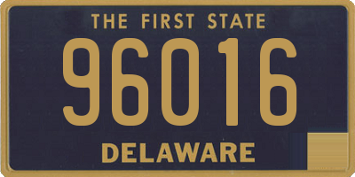 DE license plate 96016