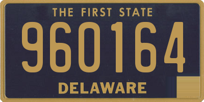 DE license plate 960164