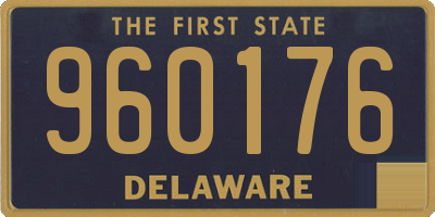 DE license plate 960176