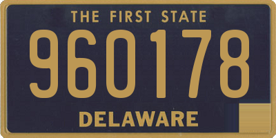 DE license plate 960178