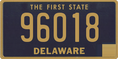 DE license plate 96018