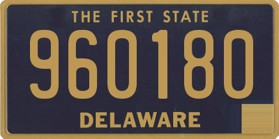 DE license plate 960180