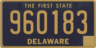 DE license plate 960183