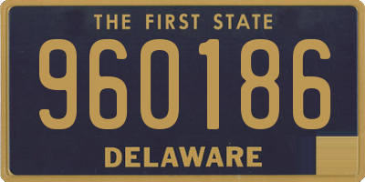 DE license plate 960186