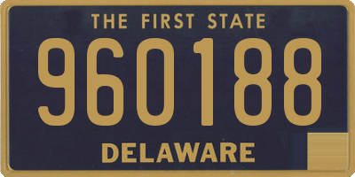 DE license plate 960188
