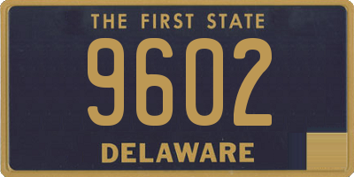 DE license plate 9602