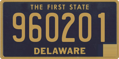 DE license plate 960201