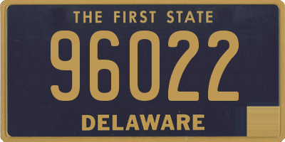 DE license plate 96022