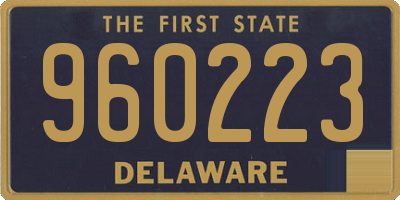 DE license plate 960223