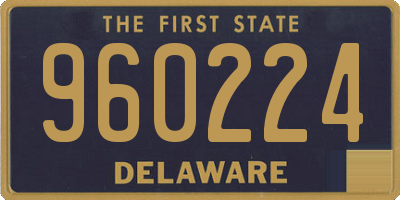 DE license plate 960224