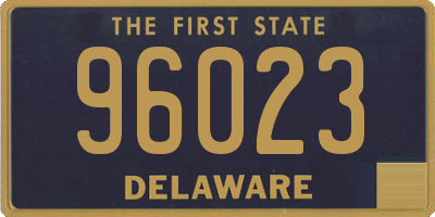 DE license plate 96023
