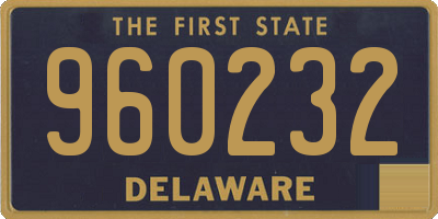 DE license plate 960232