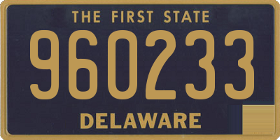 DE license plate 960233