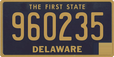 DE license plate 960235