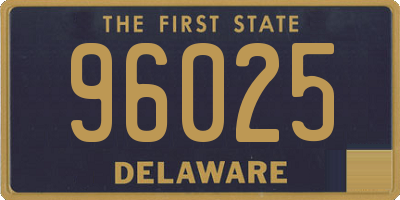 DE license plate 96025