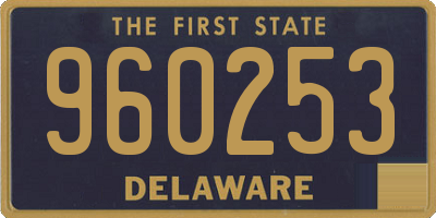 DE license plate 960253