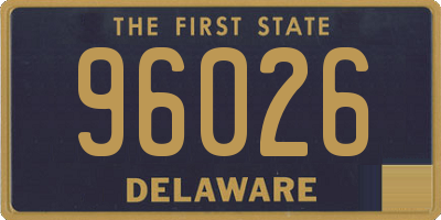 DE license plate 96026