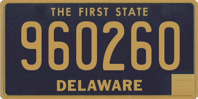 DE license plate 960260