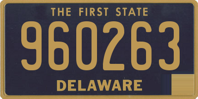 DE license plate 960263