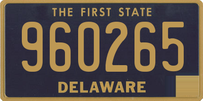 DE license plate 960265