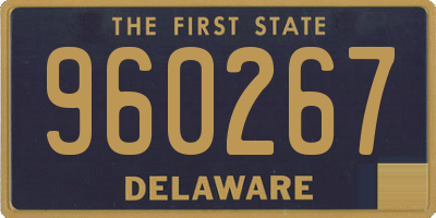DE license plate 960267