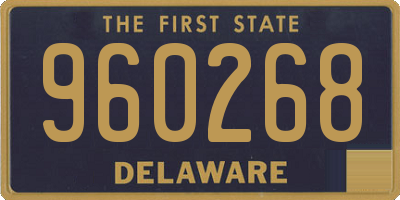 DE license plate 960268