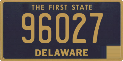 DE license plate 96027