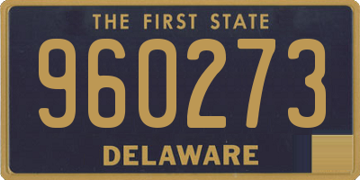 DE license plate 960273