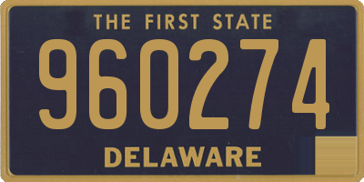 DE license plate 960274