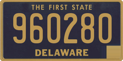 DE license plate 960280