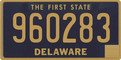 DE license plate 960283