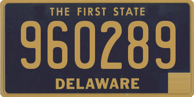 DE license plate 960289