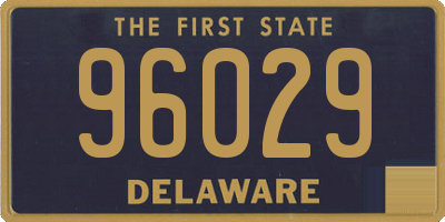 DE license plate 96029