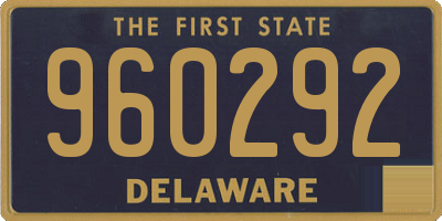 DE license plate 960292