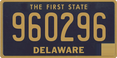 DE license plate 960296