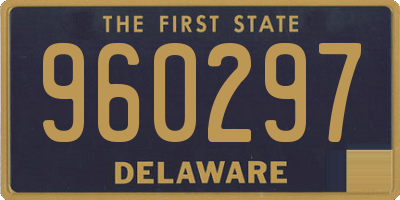 DE license plate 960297