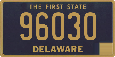 DE license plate 96030