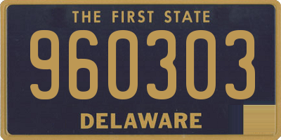 DE license plate 960303