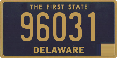 DE license plate 96031