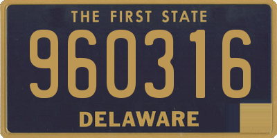 DE license plate 960316