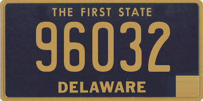 DE license plate 96032