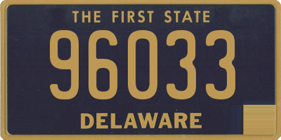 DE license plate 96033